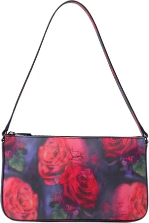 Christian Louboutin Torebki, Kobieta, Wielobarwność, ONE SIZE, Torba na ramię z nadrukiem róż