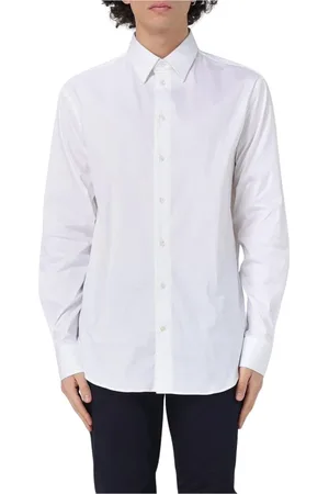Emporio Armani Koszule, Mężczyzna, Biały, L, Bezczasowa biała koszula z guzikami