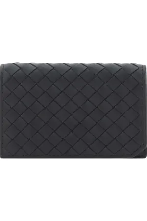 Bottega Veneta Akcesoria, Mężczyzna, Czarny, ONE SIZE, Elegancki Portfel na Karty z Skóry