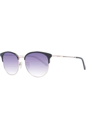 GANT Akcesoria, Kobieta, Czarny, ONE SIZE, Czarne Okulary Przeciwsłoneczne Browline z Efektem Gradientu