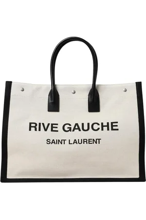 Saint Laurent Torebki, Mężczyzna, Beżowy, ONE SIZE, Torba Torebka z Kanwy i Skóry