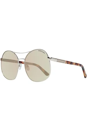 Guess Akcesoria, unisex, Żółty, ONE SIZE, Owalne Okulary Przeciwsłoneczne Różowe Złoto Gradientowe Soczewki