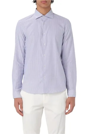 Manuel Ritz Koszule, Mężczyzna, Niebieski, M, Sky Striped Dress Shirt