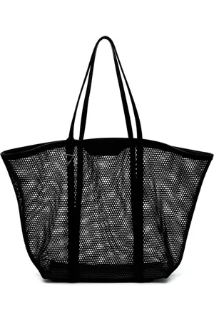 The Attico Torebki, Kobieta, Czarny, ONE SIZE, Czarna Torba z Otwartym Torem