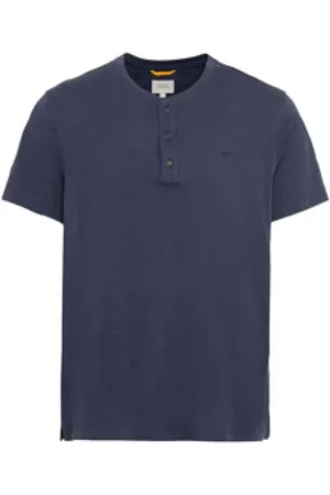 Camel Active Koszulki, Kobieta, Niebieski, M, Klasyczny damski t-shirt w jednolitym kolorze