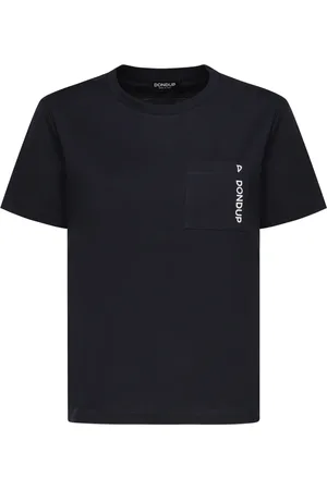 Dondup Koszulki, Kobieta, Niebieski, S, Niebieskie T-shirty i Pola