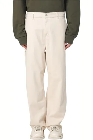 Carhartt Spodnie, Mężczyzna, Beżowy, M, Męskie naturalne spodnie casualowe