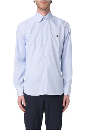 BROOKSFIELD Koszule, Mężczyzna, Niebieski, M, Niebieska Koszula Slim Fit