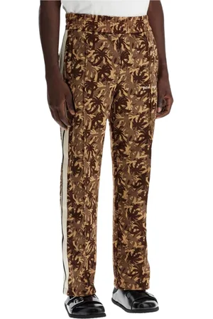Palm Angels Spodnie, Mężczyzna, brązowy, S, Wielokolorowe Track Pants z Odważną Estetyką