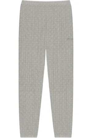 Givenchy Spodnie, Mężczyzna, Szary, XL, Szare Cable Knit Lounge Spodnie