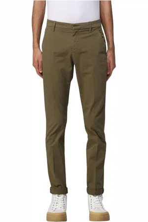 Dondup Spodnie, Mężczyzna, Zielony, W30, Klasyczne Niebieskie Slim Fit Spodniey