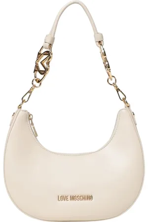 Moschino Torebki, Kobieta, Beżowy, ONE SIZE, Ivory Łańcuchowa Torba na Ramię