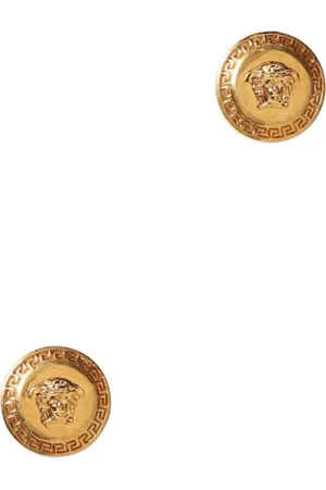 VERSACE Akcesoria, Kobieta, Żółty, ONE SIZE, Medusa Head Kolczyki