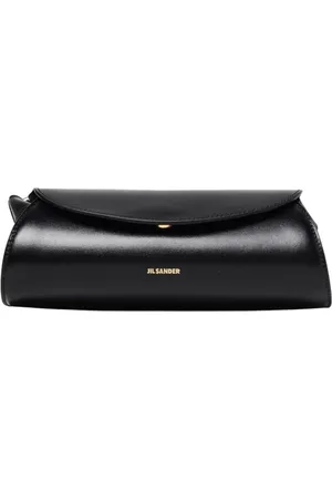 Jil Sander Torebki, Kobieta, Czarny, ONE SIZE, Czarna skórzana torba na ramię