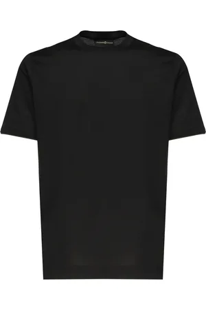 Giuliano Galiano Koszulki, Mężczyzna, Czarny, M, Czarne T-shirty i Pola