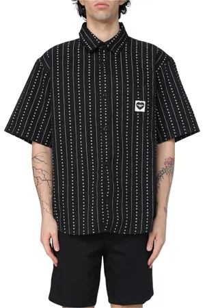 Carhartt Koszule, Mężczyzna, Czarny, XS, Czarna Koszula z Guzikami dla Mężczyzn