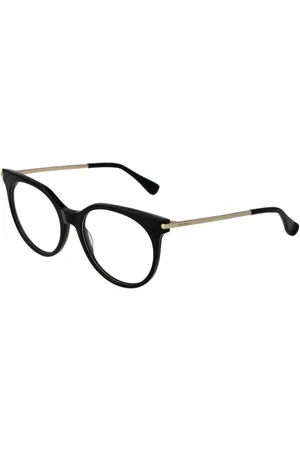 Max Mara Akcesoria, Kobieta, Czarny, ONE SIZE, Czarne Okulary Optyczne Damskie Styl Motyla