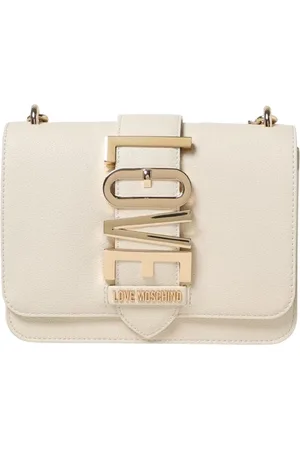 Moschino Torebki, Kobieta, Beżowy, ONE SIZE, Elegancka Iworyjna Torba na Ramię