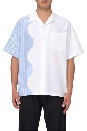 Msgm Koszule, Mężczyzna, Biały, L, Klasyczna Biała Koszula Unikalny Design