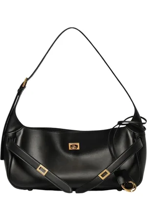 Balenciaga Torebki, Kobieta, Czarny, ONE SIZE, Len, Czarna torba na ramię dla kobiet