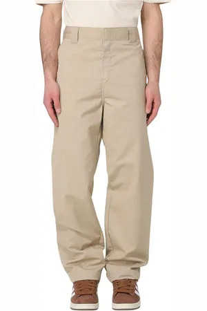 Carhartt Spodnie, Mężczyzna, Beżowy, W32, Czarne luźne spodnie robocze