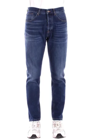 Dondup Jeansy, Mężczyzna, Niebieski, W32, Denim, Niebieskie Jeansyy Regular Fit