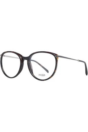 Maje Akcesoria, Kobieta, brązowy, ONE SIZE, Brązowe Okulary Optyczne Dla Kobiet Styl Okrągły