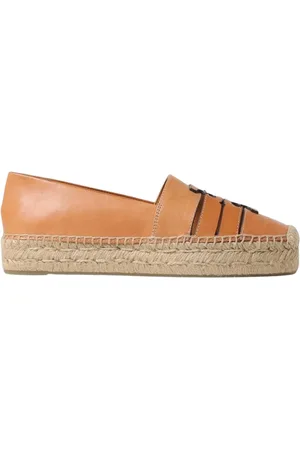Tory Burch Buty, Kobieta, brązowy, 38 EU, Brązowe Espadryle z Wycięciami