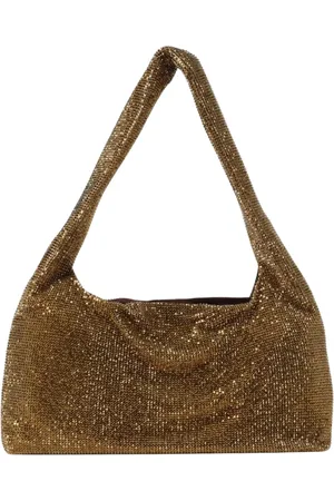 KARA Torebki, Kobieta, Żółty, ONE SIZE, Złota Torba na Ramię z Cekinami