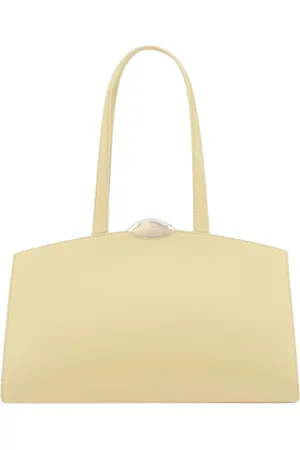 BENEDETTA BRUZZICHES Torebki, Kobieta, Beżowy, ONE SIZE, Champagne Skórzana Torba na Ramię Torebka