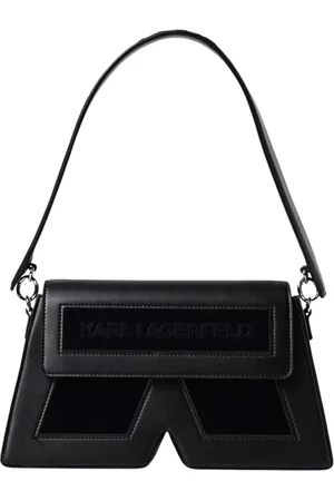 Karl Lagerfeld Torebki, Kobieta, Czarny, ONE SIZE, KKushion Torba na ramię Wzór geometryczny