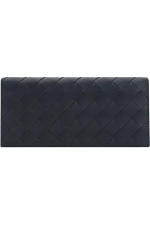 Bottega Veneta Akcesoria, Mężczyzna, Czarny, ONE SIZE, Czarna Skórzana Portmonetka