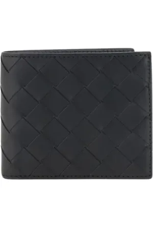 Bottega Veneta Akcesoria, Mężczyzna, Czarny, ONE SIZE, Brązowa Skórzana Portmonetka