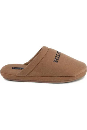 Tommy Hilfiger Buty, Mężczyzna, brązowy, 45 EU, Luksusowy Wygodny Kapcie Brązowe
