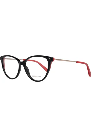 Emilio Pucci Akcesoria, Kobieta, Czarny, ONE SIZE, Czarne Okulary Optyczne Pełna Oprawka