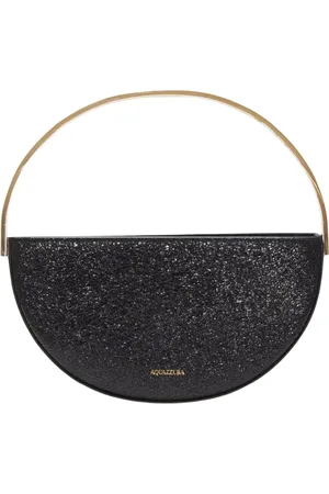 Aquazzura Torebki, Kobieta, Czarny, ONE SIZE, Skóra, Czarna Torebka Purist Mini