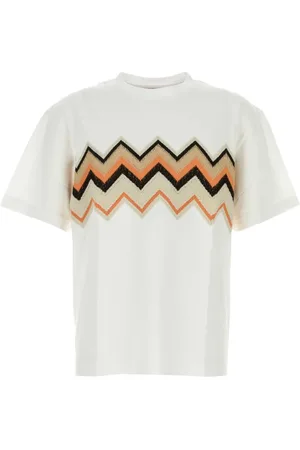 Missoni Koszulki, Mężczyzna, Biały, 3XL, Biała Bawełniana Koszulka