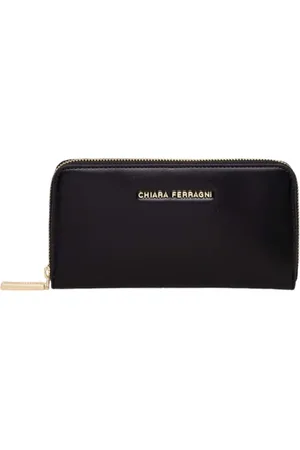 Chiara Ferragni Akcesoria, Kobieta, Czarny, ONE SIZE, Portfel na zamek
