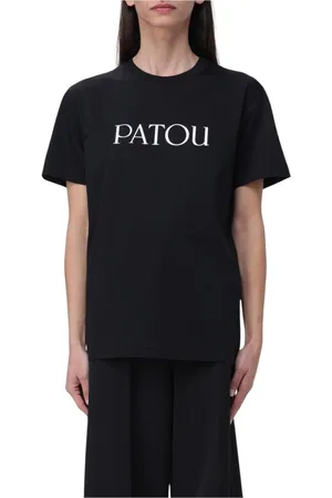 Patou Koszulki, Kobieta, Czarny, M, Beżowy T-shirt z okrągłym dekoltem dla kobiet
