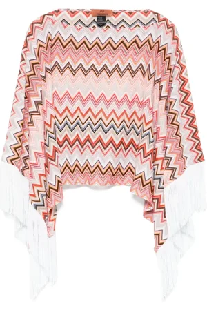 Missoni Kurtki, Kobieta, Wielobarwność, ONE SIZE, Frywolny top z dekoltem łodziowym