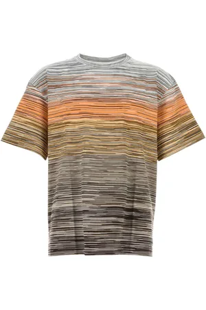 Missoni Koszulki, Mężczyzna, Wielobarwność, 2XL, Haftowany T-shirt z bawełny