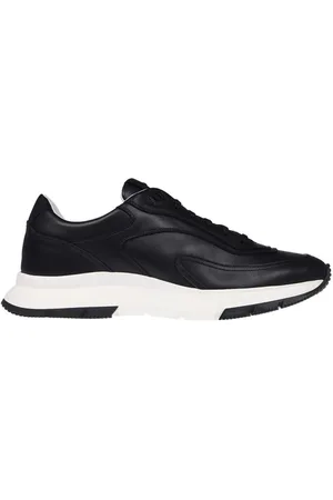 Gianvito Rossi Buty, Mężczyzna, Czarny, 42 EU, Perforowane Skórzane Niskie Sneakersy