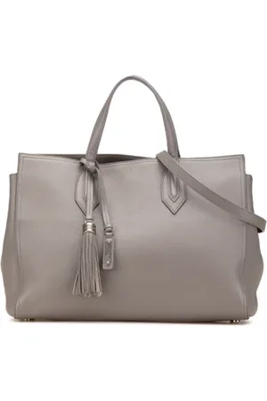 Saint Laurent Pre-owned, Kobieta, Szary, ONE SIZE, Skóra, Pre-owned Skórzane torebki