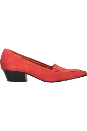 Missoni Buty, Kobieta, Czerwony, 39 EU, Zamsz, Skórzane Mokasynyy z Ostrym Nosem