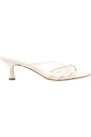 Aeyde Buty, Kobieta, Beżowy, 38 EU, Kremowe Skórzane Kitten Heels