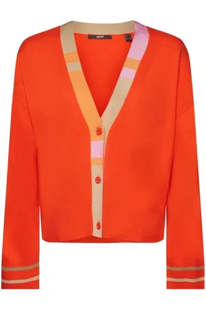 ESPRIT Swetry, Kobieta, Pomarańczowy, S, Bawełna, Uniwersalne Bluzy i Swetry