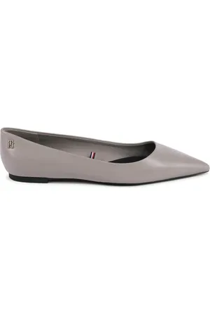 Tommy Hilfiger Buty, Kobieta, Szary, 36 EU, Szare Skórzane Baletki