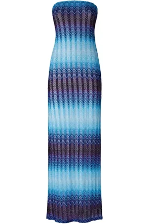 Missoni Sukienki, Kobieta, Wielobarwność, S, Długa Sukienka z Okryciem Dla Kobiet
