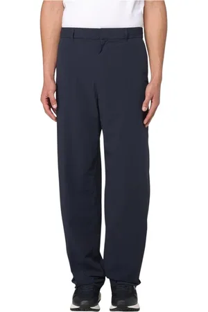Emporio Armani Spodnie, Mężczyzna, Niebieski, M, Eleganckie Niebieskie Spodnie Straight-Leg