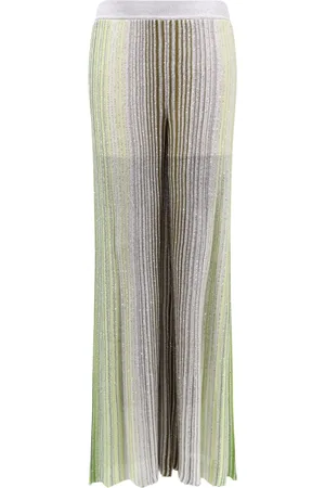 Missoni Spodnie, Kobieta, Wielobarwność, S, Pasowane Spodnie z Paskami i Cekinami